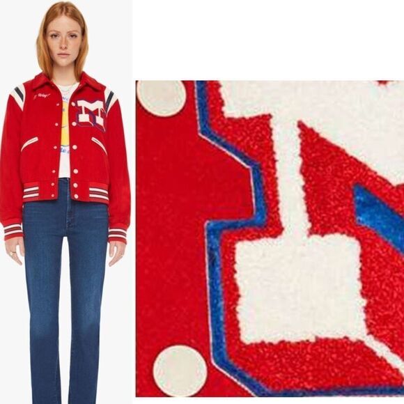 NWT MOTHER The Boyfriend Varsity Jacket Large SOLD OUT - Picture 11 of 11